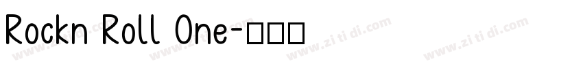 Rockn Roll One字体转换